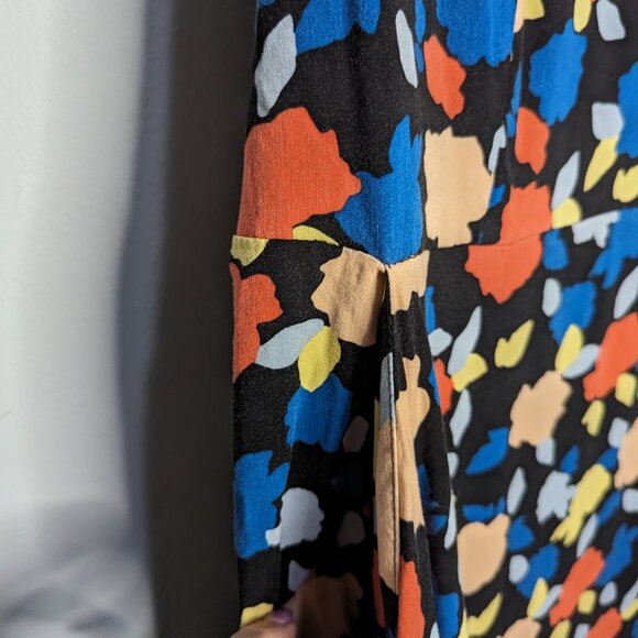 41 Hawthorn Dress Womens 2X Floral Smocked Maxi Pockets Sleeveless Multicolored - Picture 4 of 6